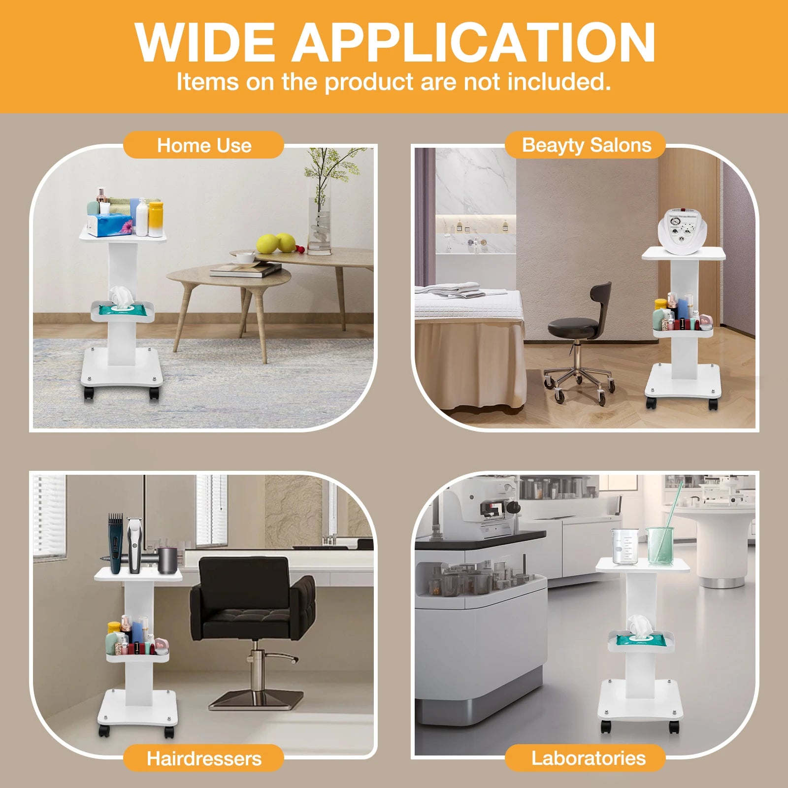 Kitchen Storage Shelf with Wheels Chic Home Trolley with Storage Basket Classic Home Kitchen Accessories