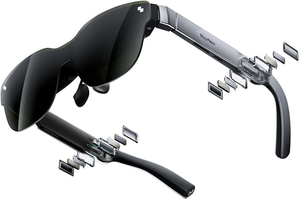 [2025 New]  Air 3S XR Glasses - AR Glasses 201" 120Hz FHD Hueview Eye-Care Video Display, Smart Gaming Glasses for Iphone 16,15/Android/Mac/Switch/Ps5/Steamdeck.