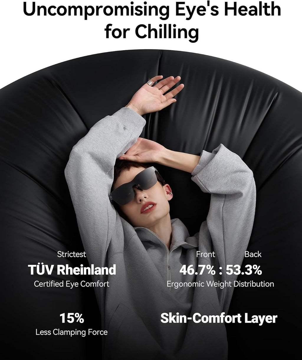 Air 2S XR Glasses - AR Glasses, 201" 120Hz 5000 Nits FHD OLED Display, Video Display Glasses Compatible with Iphone 16,15/Android/Switch/Ps5/Steamdeck, 2024 Model