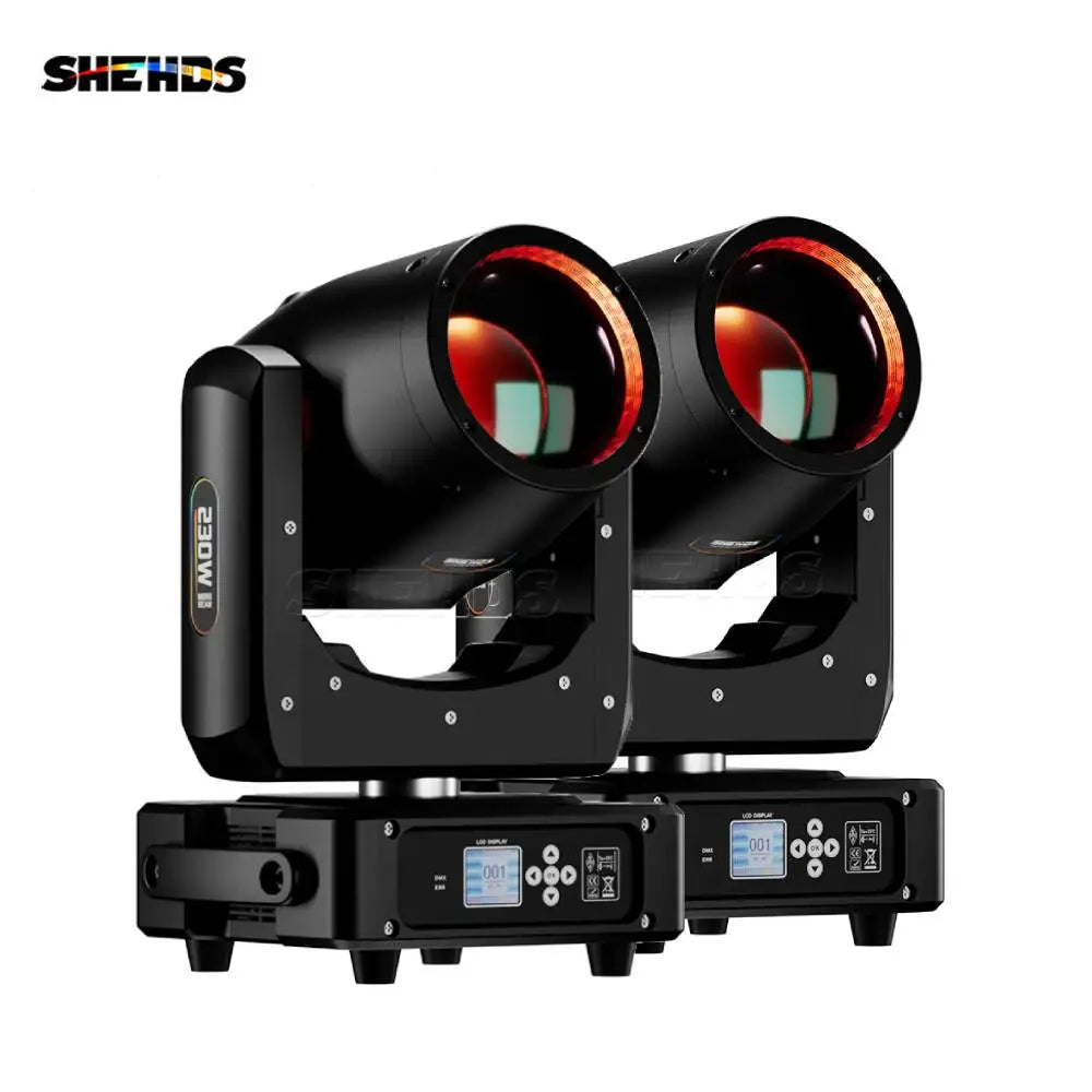 New Arrival  2PCS MINI 230W 7R Beam Bulb Moving Head Lighting Rainbow for Wedding Nightclub Theater Disco Performance