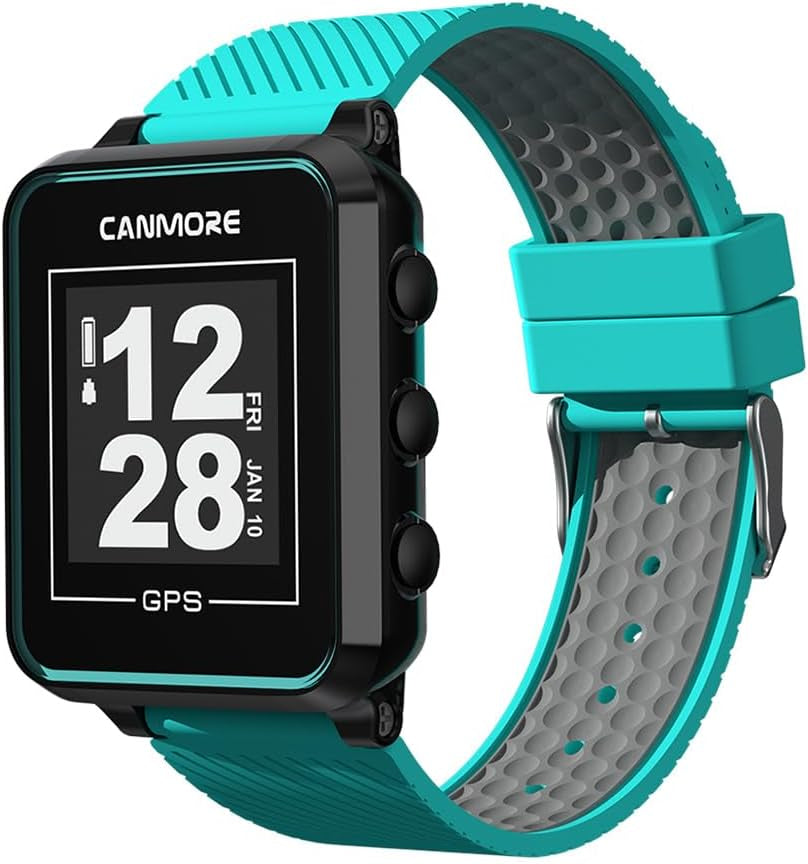TW353 Golf GPS Watch for Men and Women, High Contrast LCD Display, Free Update over 41,000 Preloaded Courses Worldwide, Lightweight Essential Golf Accessory for Golfers, Turquoise
