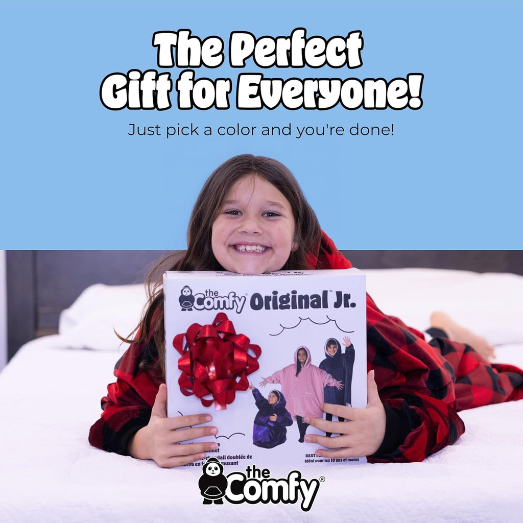 Original | Sherpa Lined Microfiber Fleece Wearable Blanket, Oversized Design with Hood and Pocket from Shark Tank