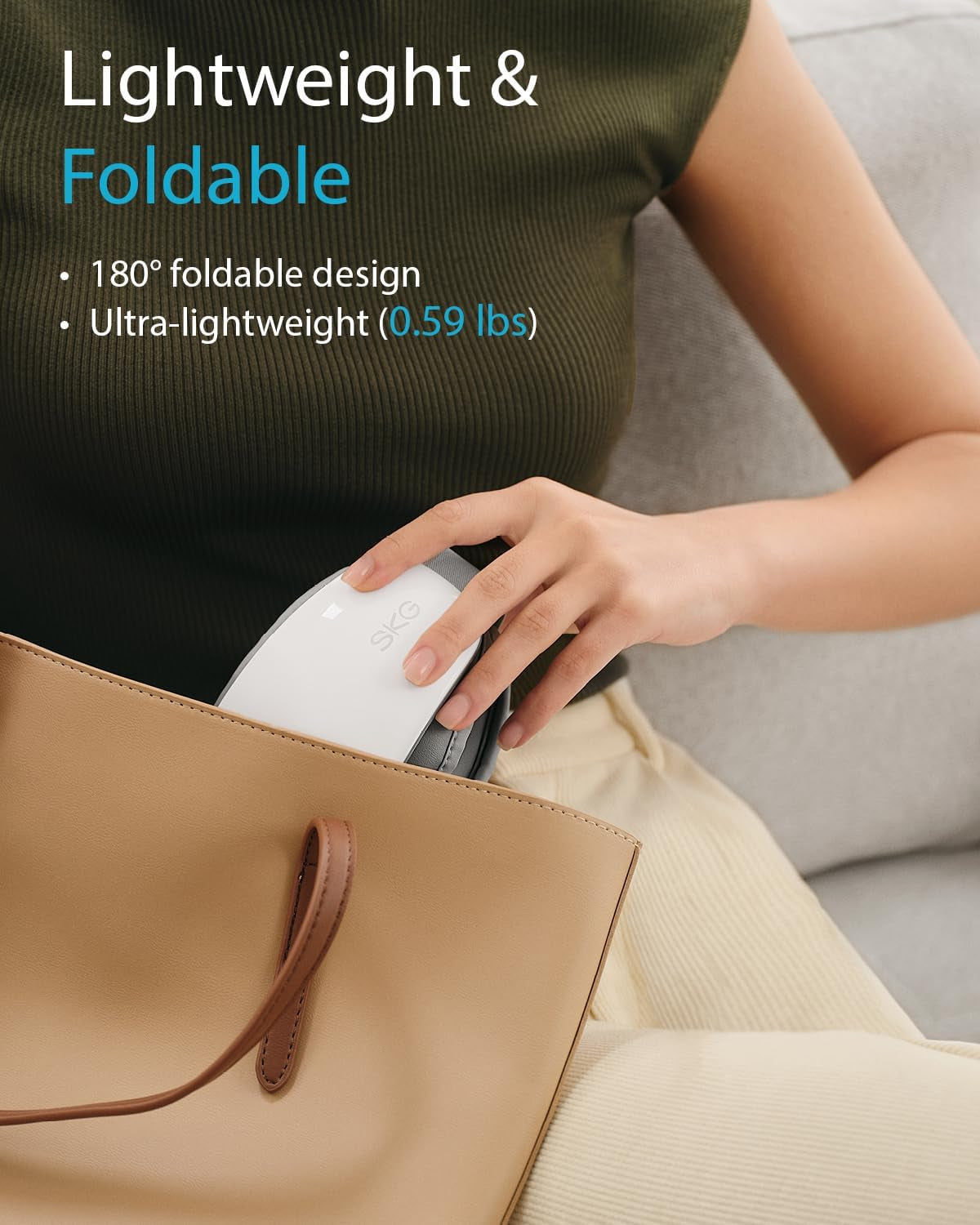 Heated Eye Massager with Heat & Compression, Ultra-Quiet Eye Mask Massager for Relaxation and Eye Strain Relief, Ideal Christmas Gift for Women and Men (ES500)