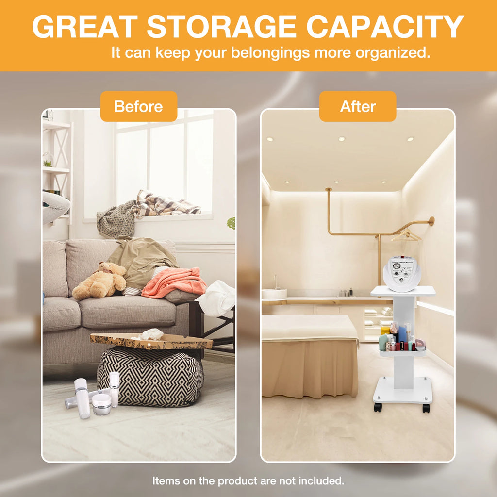 Kitchen Storage Shelf with Wheels Chic Home Trolley with Storage Basket Classic Home Kitchen Accessories