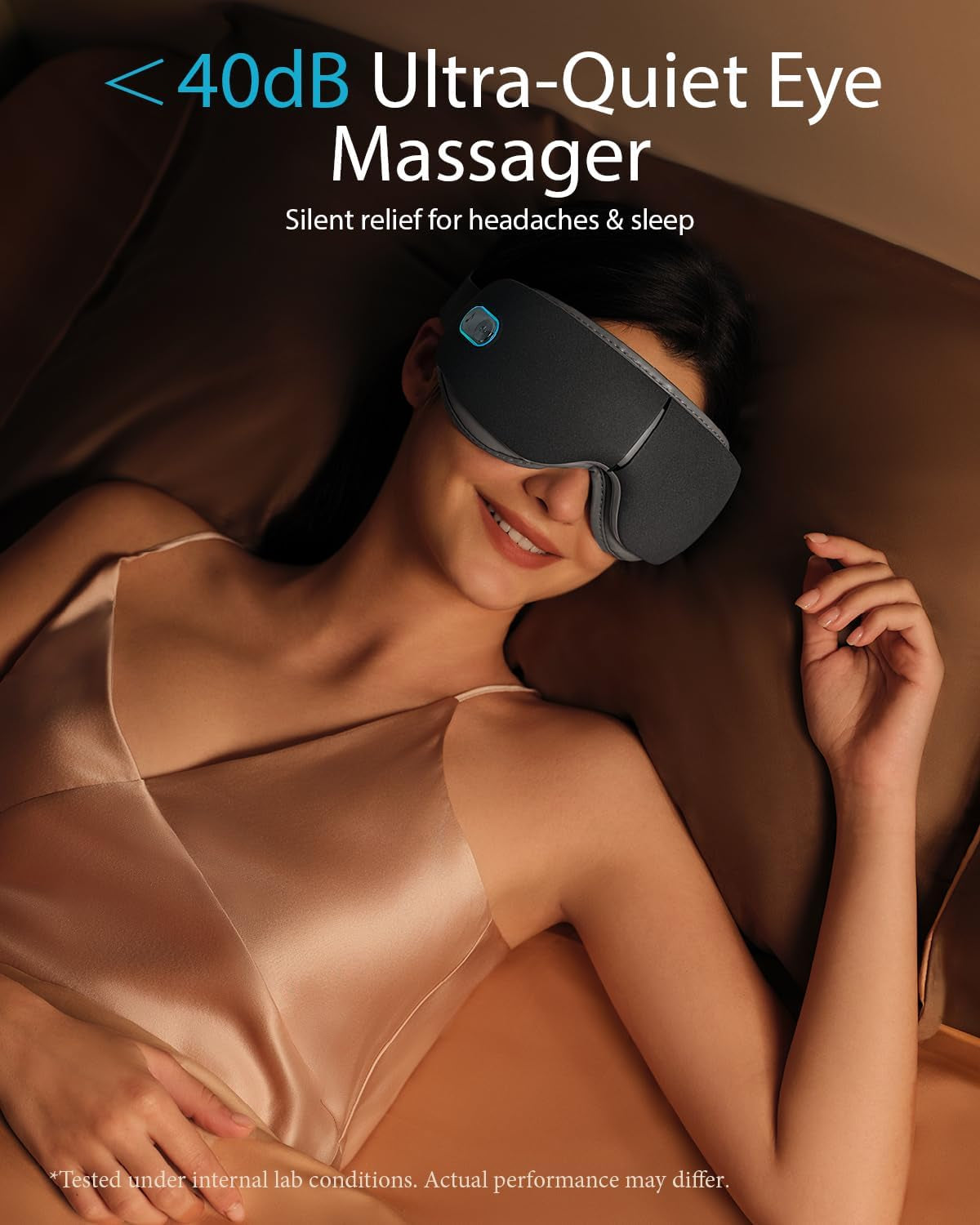 Heated Eye Massager, Portable Eye Mask for Relax & Eye Strain Relief, Bluetooth Massaging Eye Massager Ideal Mother'S Day/Birthday Gift for Mom, Dad, Women, Men
