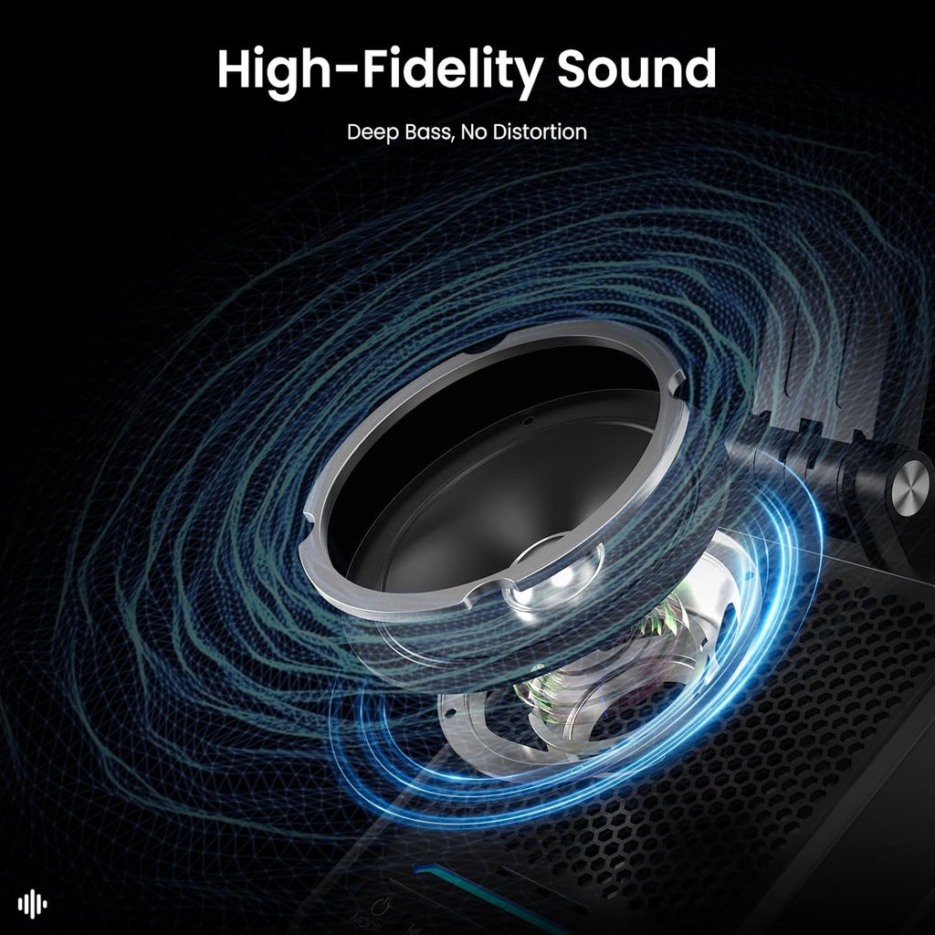 Cell Phone Stand with Instant Wireless Induction Bluetooth Speaker, No Bluetooth Pairing Needed, 1-Second Connection, HD Surround Sound, Practical Gifts for Men, Women, Dad, Mom, Hearing Impaired