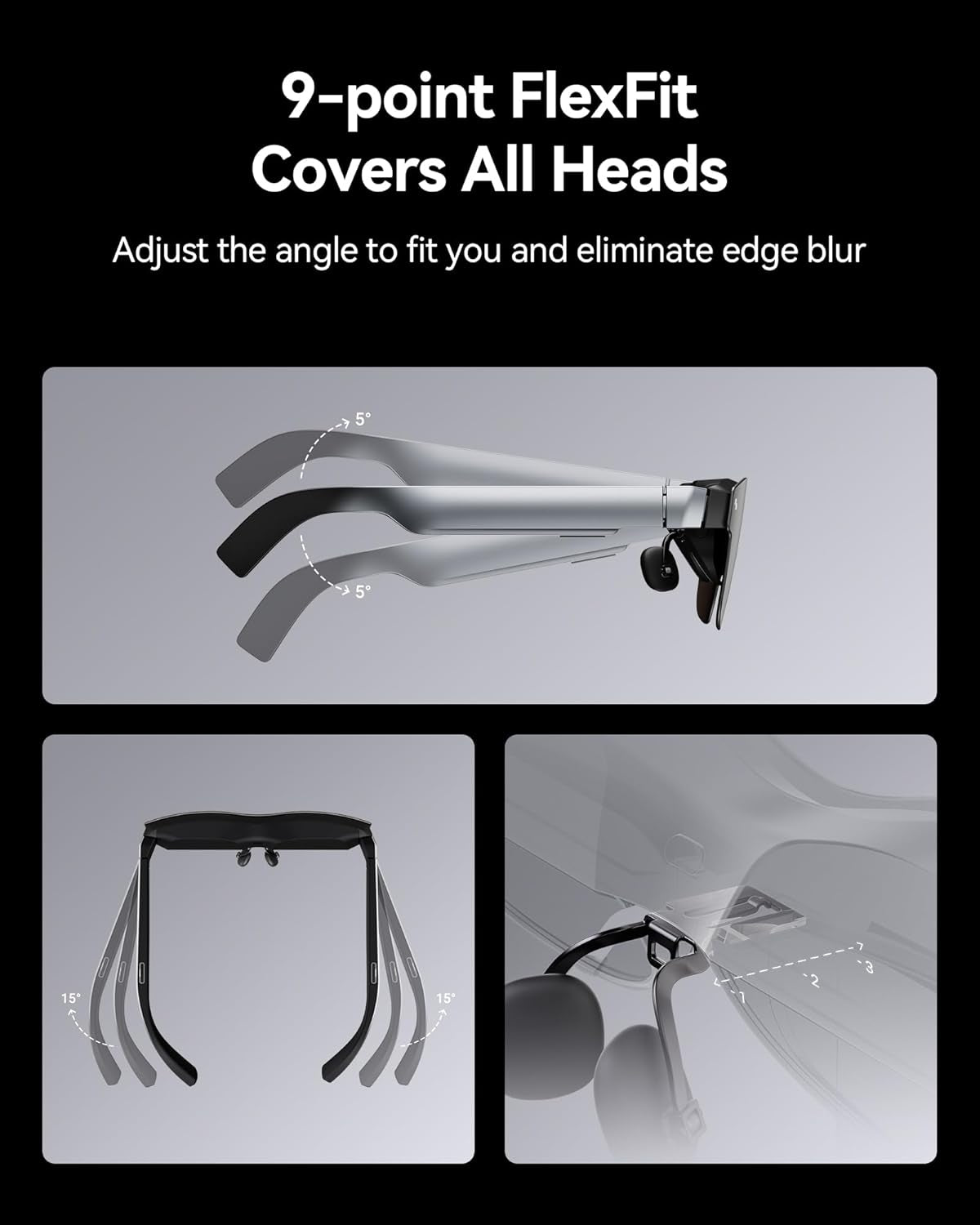 Air 2S XR Glasses - AR Glasses, 201" 120Hz 5000 Nits FHD OLED Display, Video Display Glasses Compatible with Iphone 16,15/Android/Switch/Ps5/Steamdeck, 2024 Model