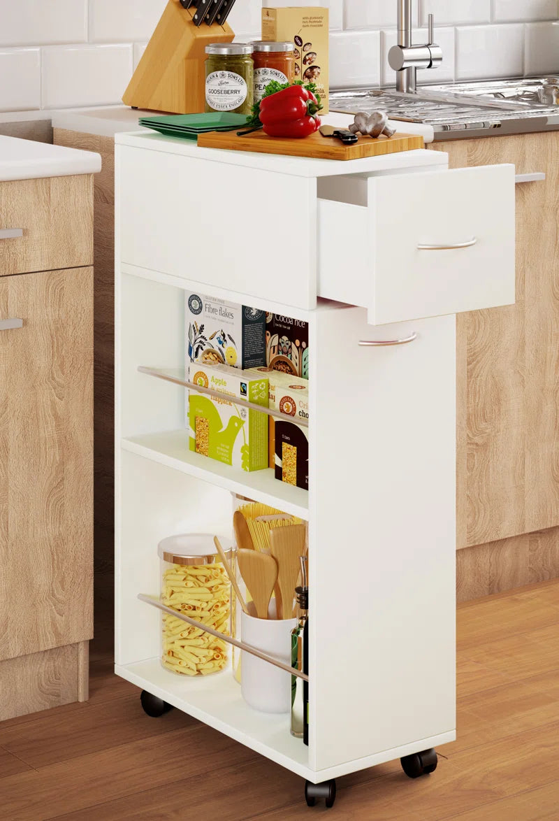 Quindarius Wood Kitchen Cart