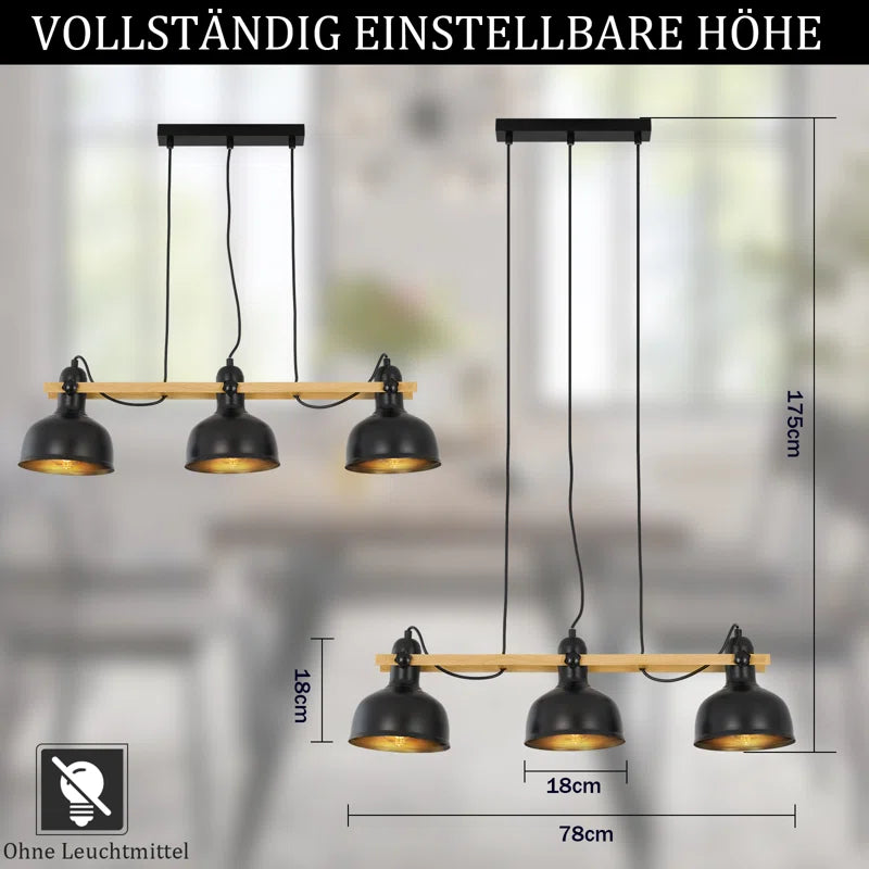 Lawnton 4 - Light Kitchen Island Linear Pendant