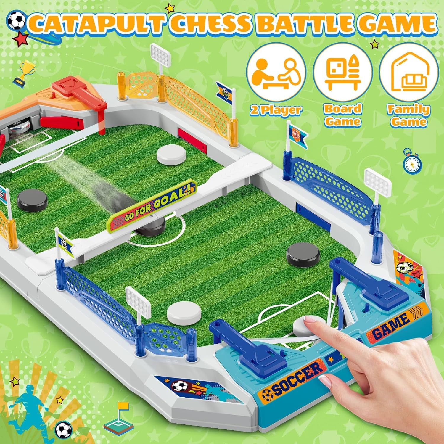 Mini Foosball Table Game for Kids, Soccer Board Game Gifts for 4 5 6 7 8-12 Year Old Boys, Toys for Age 4-6 5-7 8-12, Birthday Soccer Gifts Toy for Boys Girls