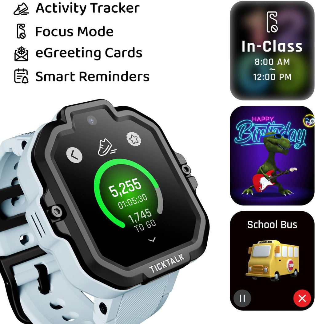 5 Smart Watch for Kids with GPS Tracker, Video Calling, Texting, and Parental App, 4G Smartwatch with Free Music, Phone Calls, and Reminders for Kids Ages 3-12