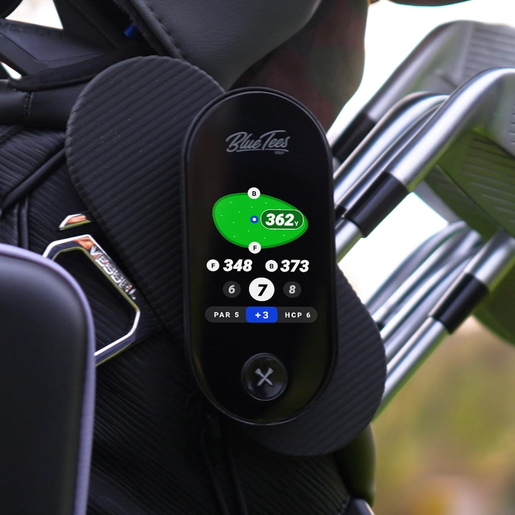 Ringer - Magnetic Golf GPS Handheld, Touch Screen Display, Water Resistant Golf Distance Range Finder, 40,000+ Preloaded Courses, 10+ Hours Battery, Built-In Magnetic Strip