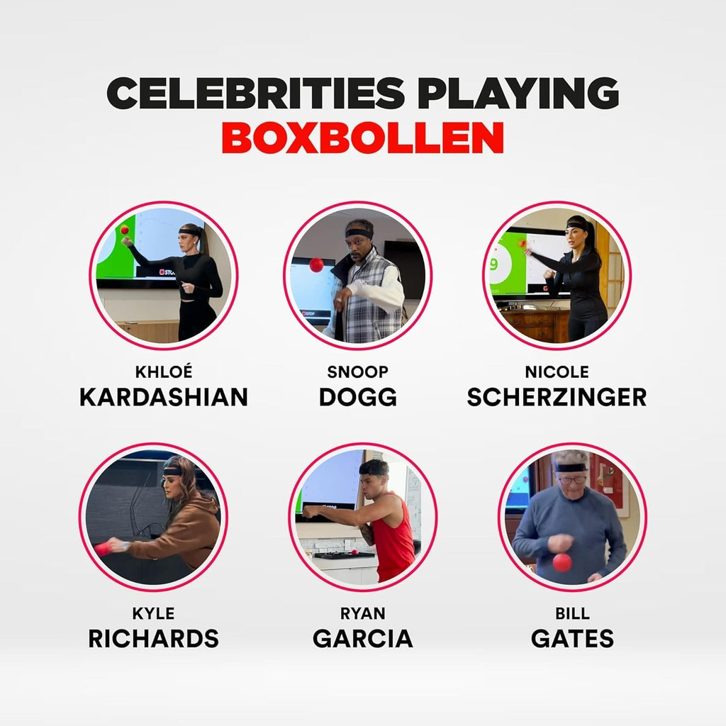 ® Boxing Reflex Ball – Celebrity-Endorsed Reaction Trainer | App-Connected Punch Counter | Fun Fitness for All Ages | Improve Coordination & Agility | Ideal Gift for Home Workouts