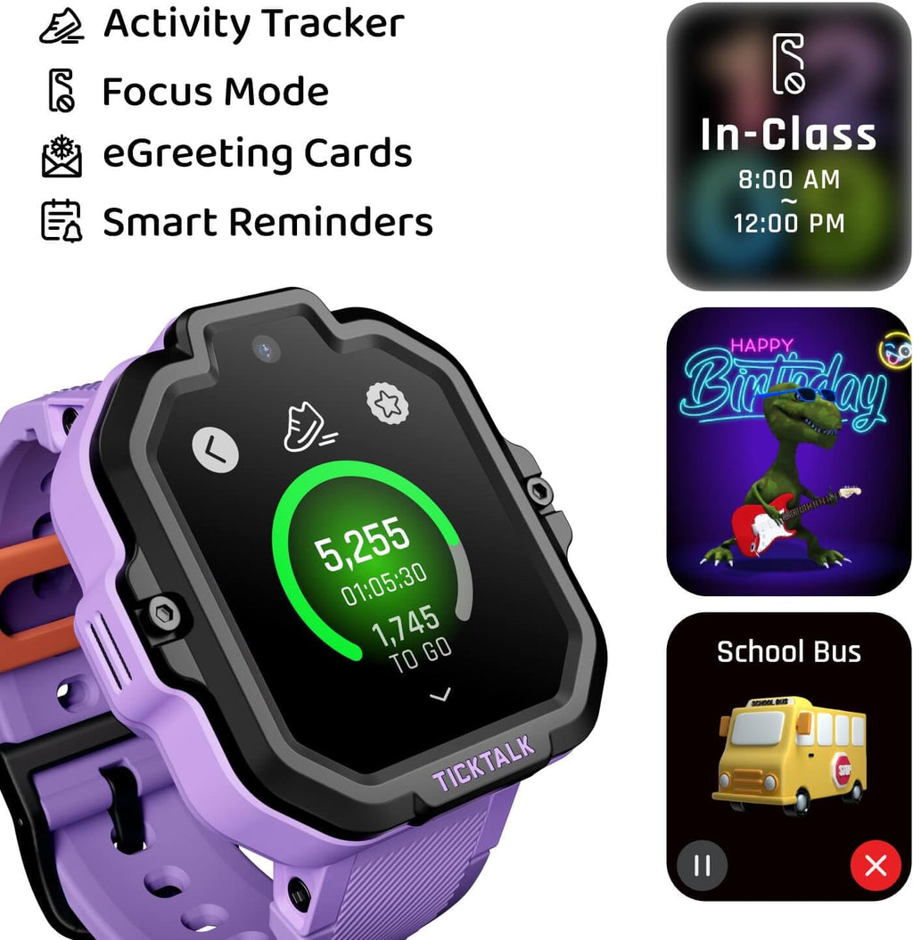 5 Smart Watch for Kids with GPS Tracker, Video Calling, Texting, and Parental App, 4G Smartwatch with Free Music, Phone Calls, and Reminders for Kids Ages 3-12