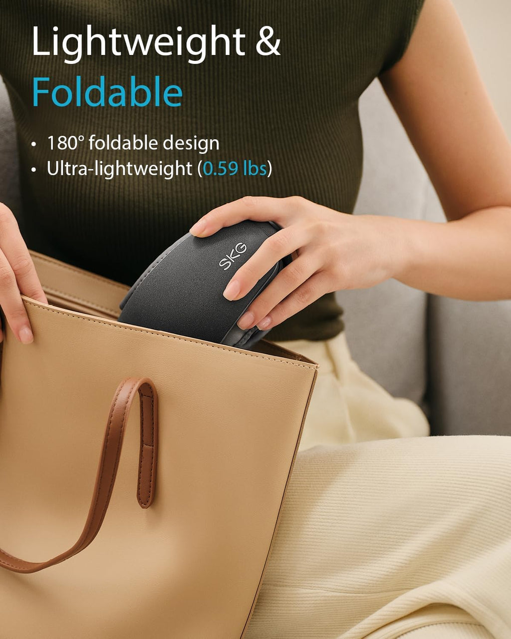 Heated Eye Massager, Portable Eye Mask for Relax & Eye Strain Relief, Bluetooth Massaging Eye Massager Ideal Mother'S Day/Birthday Gift for Mom, Dad, Women, Men