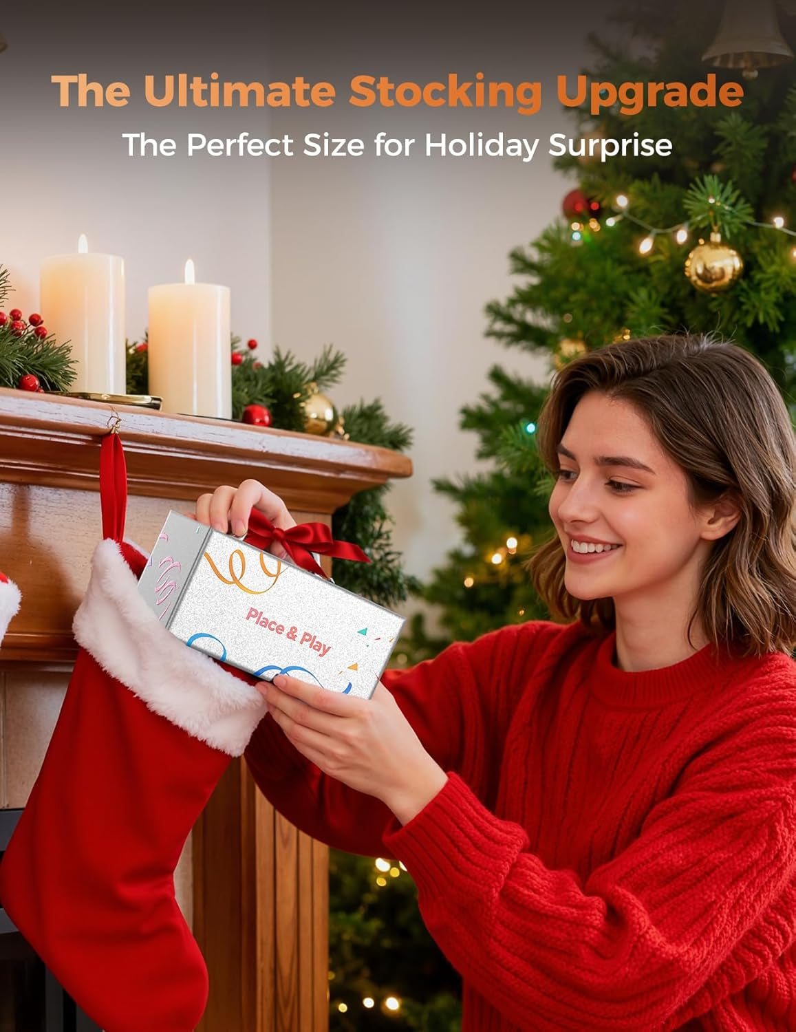 White Elephant Gifts for Adults Useful:Birthday Gift for Men Women Christmas Ideas Induction Speaker Bluetooth HD Sound,Kitchen Gadgets Anniversary Dad Mom Husband Wife Teen Stocking Stuffers(Black)